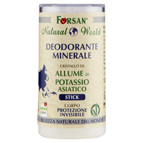 Stick di allume di rocca come deodorante naturale